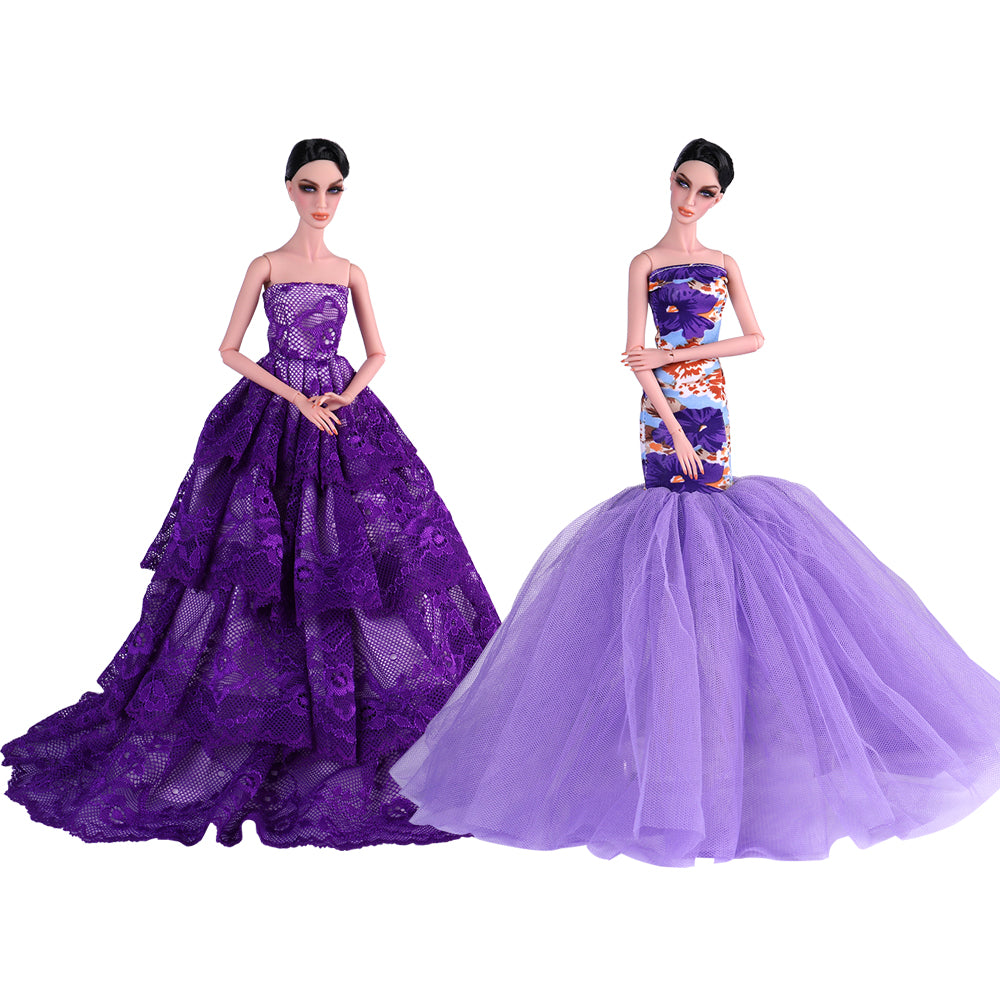 green emerald velvet dress Black wedding dress with gold accents for barbie dolls  The Doll Tailor