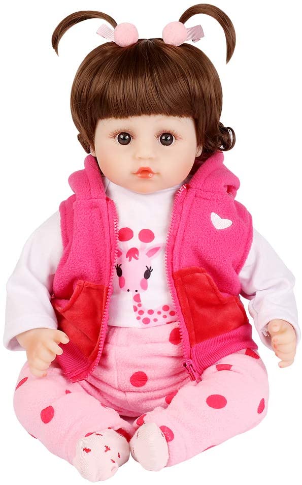 UCanaan Reborn Baby Dolls 18 Inch Lifelike Baby Reborn Toddler