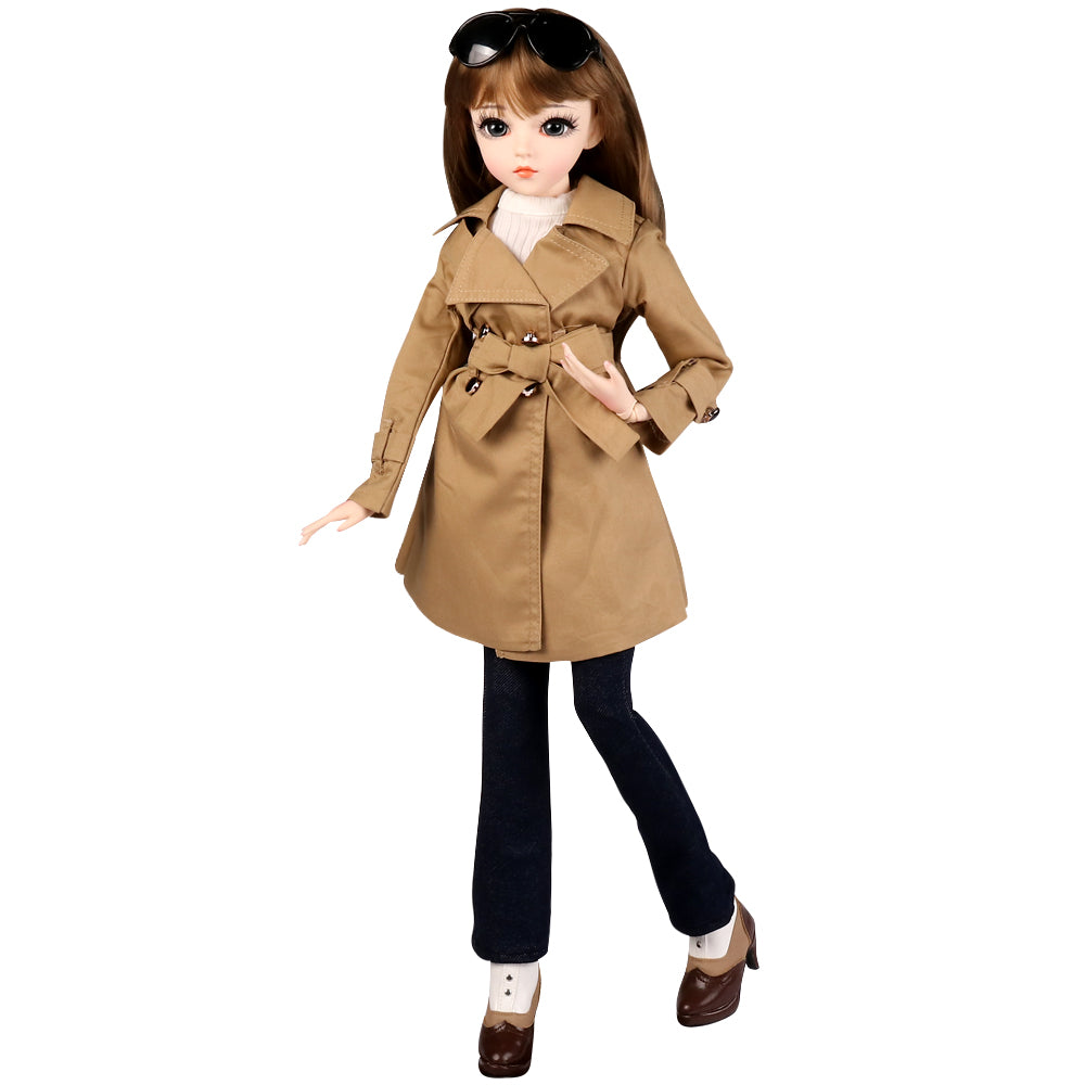 UCanaan BJD Dolls 1/3 SD Fashion Doll 24 Inch 18 Ball Jointed Doll DIY Toys  with Full Set Clothes Shoes Wig Makeup, Best Gift for Christmas-Sandy